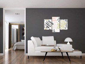 Kép - Absztrakt stroke-ok (90x60 cm)