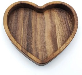 Fa tál szív alakú DSV9