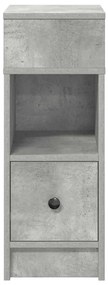 2 db betonszürke éjjeliszekrény fiókkal 25 x 31 x 66 cm