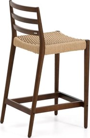 Barna-natúr színű tölgyfa bárszék (ülésmagasság 65 cm) Analy – Kave Home