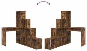 Sarokíróasztal Füstölt tölgy 101,5 x 149,5 x 149,5 cm Faanyag