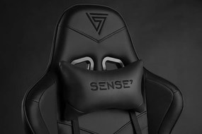 Gamer szék SENSE7 Spellcaster fotel, fekete.