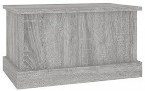 szürke sonoma szerelt fa tárolóláda 50x30x28 cm