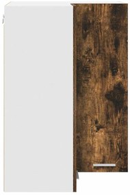 Függő szekrény Riga Füstölt tölgy és fehér 57 x 57 x 80 cm