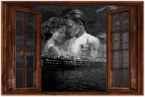 Poszterek 120x80 Titanic Fekete-fehér