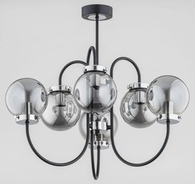 ALFA 61066 MIDAS Glamour CsillĂĄr KrĂłm, Fekete E14 IP20