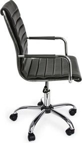 Sötétszürke bőrutánzat irodai szék Perth – Yes Everyday