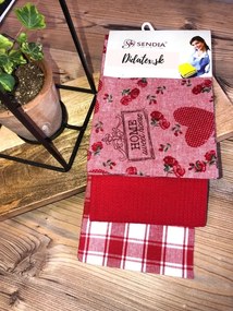 Konyharuhák 3 szett Home Red