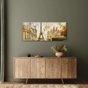 Kép - Párizsi műemlékek (120x50 cm)