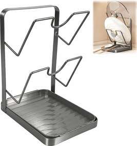 Edényfedő állvány kanáltartó konyhai rendszerező fém