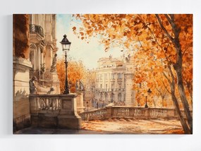 Vászonkép Canvas Város Róma Park Terasz Lépcsők Ősz Kilátás 60x40