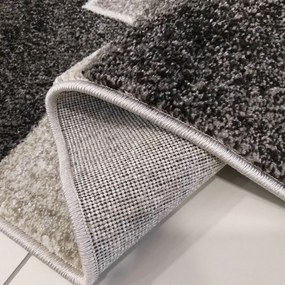 Egyedi bézs szőnyeg négyzet motívummal Szélesség: 60 cm | Hossz: 100 cm