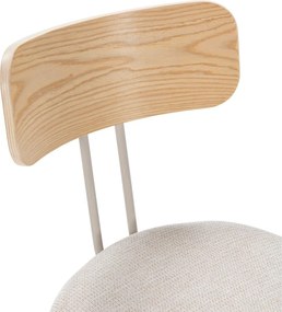 Bézs-natúr színű kárpitozott étkezőszék Olimpia – MOME