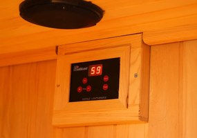 Sauna DeLuxe 2200 Carbon - BT, barna