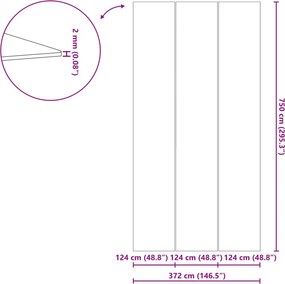 Medence alatlappal Fekete 750 x 372 x 0,1 cm Nemes szövet