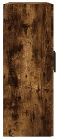 füstös tölgy szerelt fa fali szekrény 69,5 x 34 x 90 cm