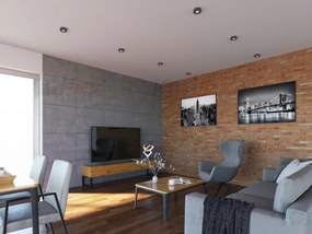 Mennyezetbe Építhető Lámpa Fekete MINI BORD KANLUX 28783