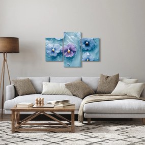 Kép - Ibolyák a vízben (90x60 cm)