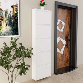 Locking 5 Piece Metal - White