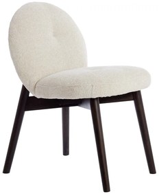 Krémszínű kárpitozott étkezőfotel szett 2 db-os Sinosa – Light & Living