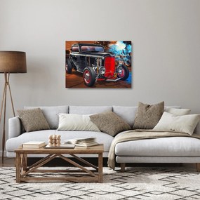 Veterán képe (üvegen) (70x50 cm)