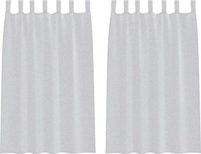 vidaXL Voile Függöny 2 pcs Világosszürke 175 x 140 cm Poliészter