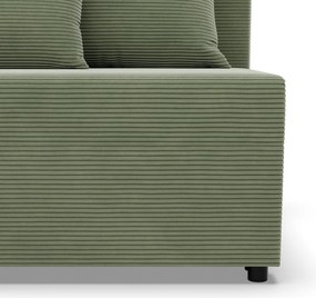 Nobu kanapé, kordbársony, zöld