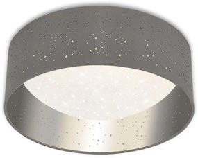 Briloner 3482014 - STARRY LED mennyezeti lámpa 12W 230V szürke/ezüst