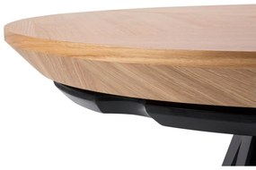 Magnus bővíthető étkezőasztal fekete fémlábakkal, ø 120 cm - Windsor &amp; Co Sofas