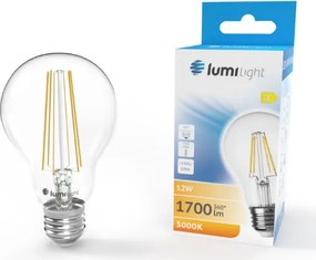 Led Izzó E27 12W Filament Dekoratív Meleg Szín