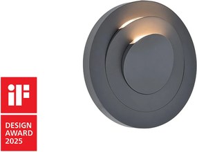 LUTEC 5137701118 MOOV Modern Kültéri Fali Lámpa Szürke LED IP44