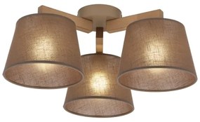 Brilagi - Felületre szerelhető csillár LATTE SABIA 3xE27/15W/230V fenyő/barna