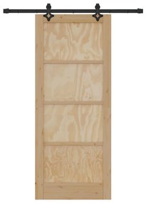 Csúszó Ajtó Készlet ORKDAL Természetes és fekete 83 x 202 cm