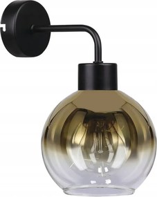 Lady Fali lámpa Fekete 1X40W E27 lámpabúra Arany