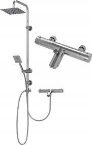 Kád-zuhany Szett Termosztatikus Csaptelep Esőztető Fürdőszoba Nyár