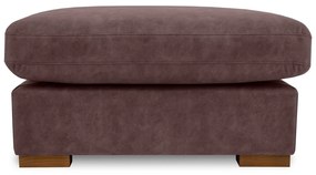 Sötétbarna bőrutánzat lábtartó Hamburg – Scandic