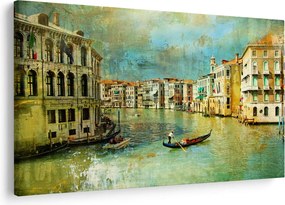 Kép - velencei csatorna és gondolák (90x60 cm)