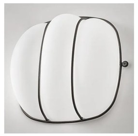 SIRU - Fali lámpa CAGE 1xGX53/10W/230V 20 cm fekete/fehér Velencei üveg