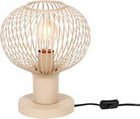 Drótos tetőtéri asztali lámpa 1xE27 Ø23cm 10W homok Gila Trio