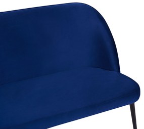 Sötétkék bársony étkezőpad OSBY Beliani