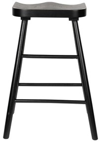 Fekete tölgyfa bárszék 64 cm Vander – White Label