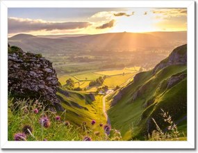 Poszterek keretben 40x30 Gyönyörű tájkép Kilátás