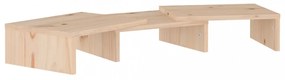 tömör fenyőfa monitorállvány 60 x 24 x 10,5 cm