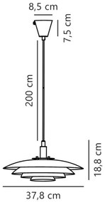 Nordlux - Csillár zsinóron BRETAGNE 1xG9/25W/230V fehér
