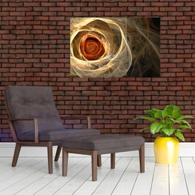 Kép - Absztrakt rózsák tüzes színekben (90x60 cm)