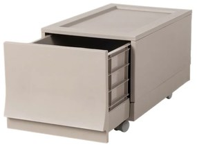 Wave Junior Wood moduláris tárolódoboz kerekekkel43,4 x 27,2 x 22 cm, keskeny - 1 fiók - kerekek
