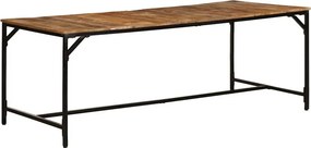 vidaXL tömör nyers mangófa étkezőasztal 200 x 100 x 75 cm