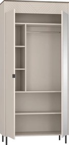 Szekrény, kasmír/castello tölgy, EYCO 2D/40