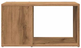 kézműves tölgy színű szerelt fa TV-szekrény 60 x 24 x 32 cm