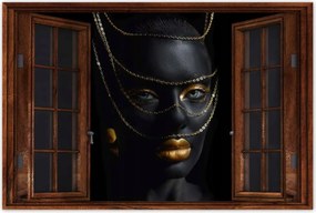 Poszterek 120x80 Az aranyszínű csecsebecsék mögött